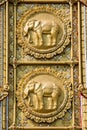 Elephant, Wood Carving Art, The Celebrations on the Auspicious Occasion of His Majesty the KingÃ¢â¬â¢s Birthday Anniversary - Chiang